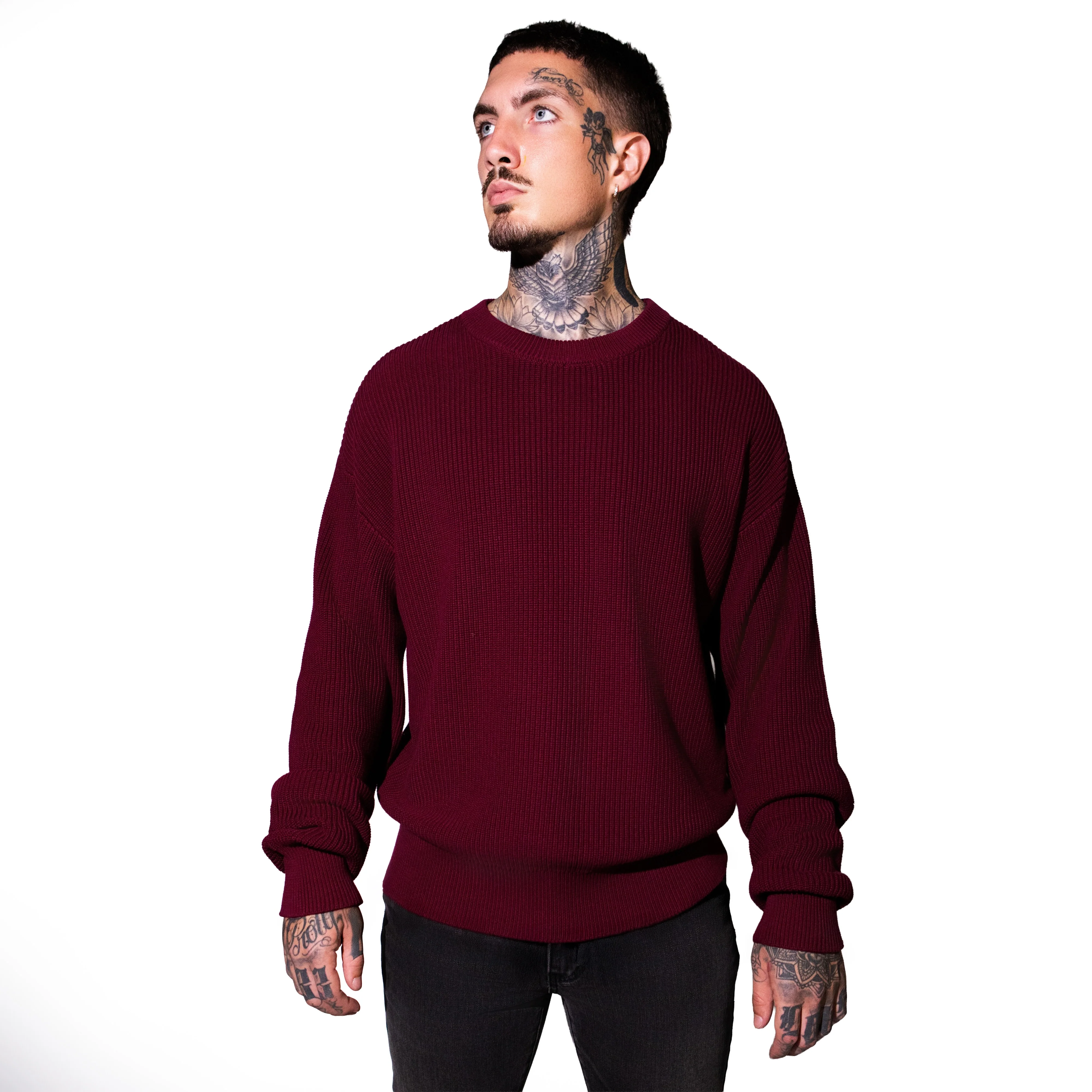 THE BEVERLY CREWNECK (BURGUNDY) - Image 3