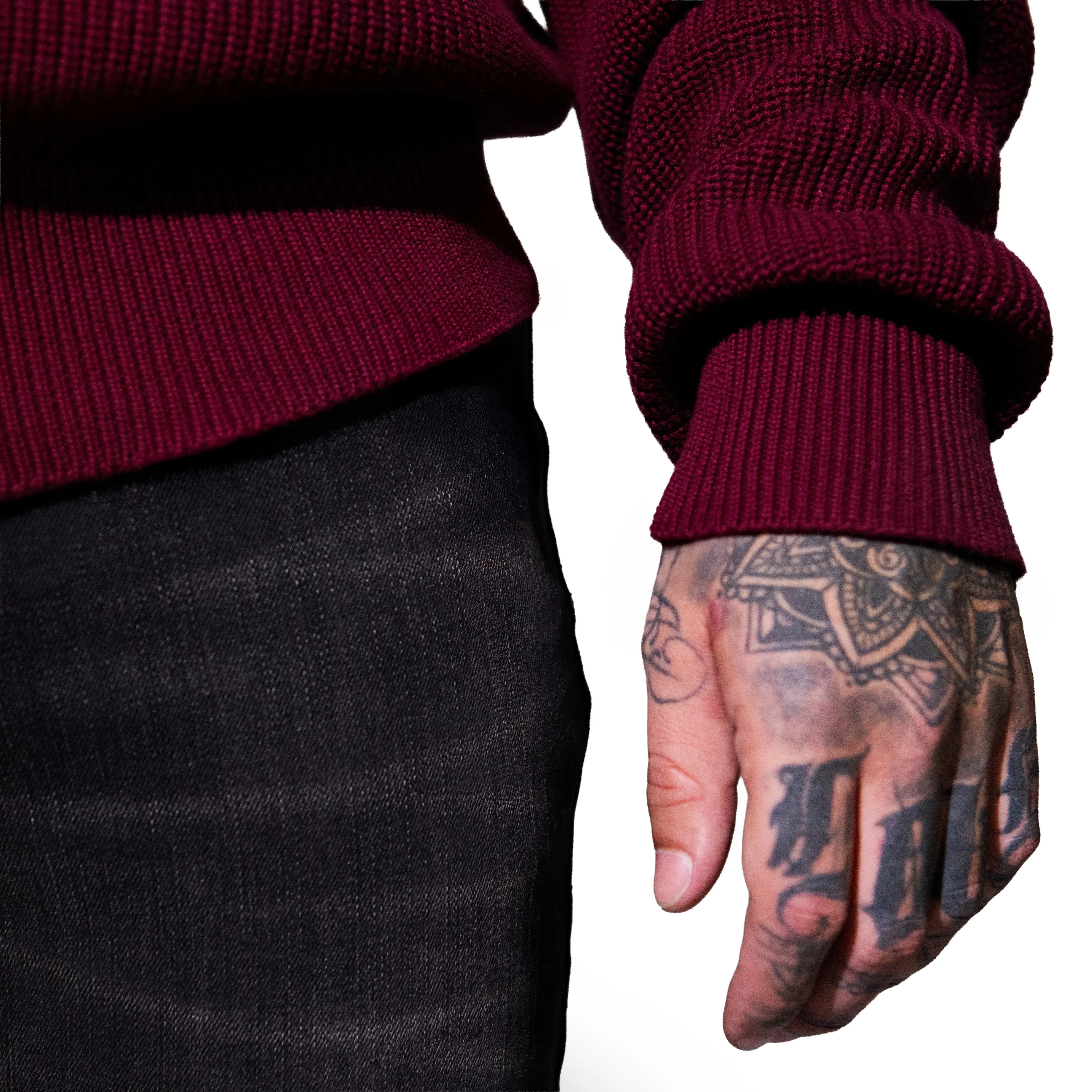 THE BEVERLY CREWNECK (BURGUNDY) - Image 5