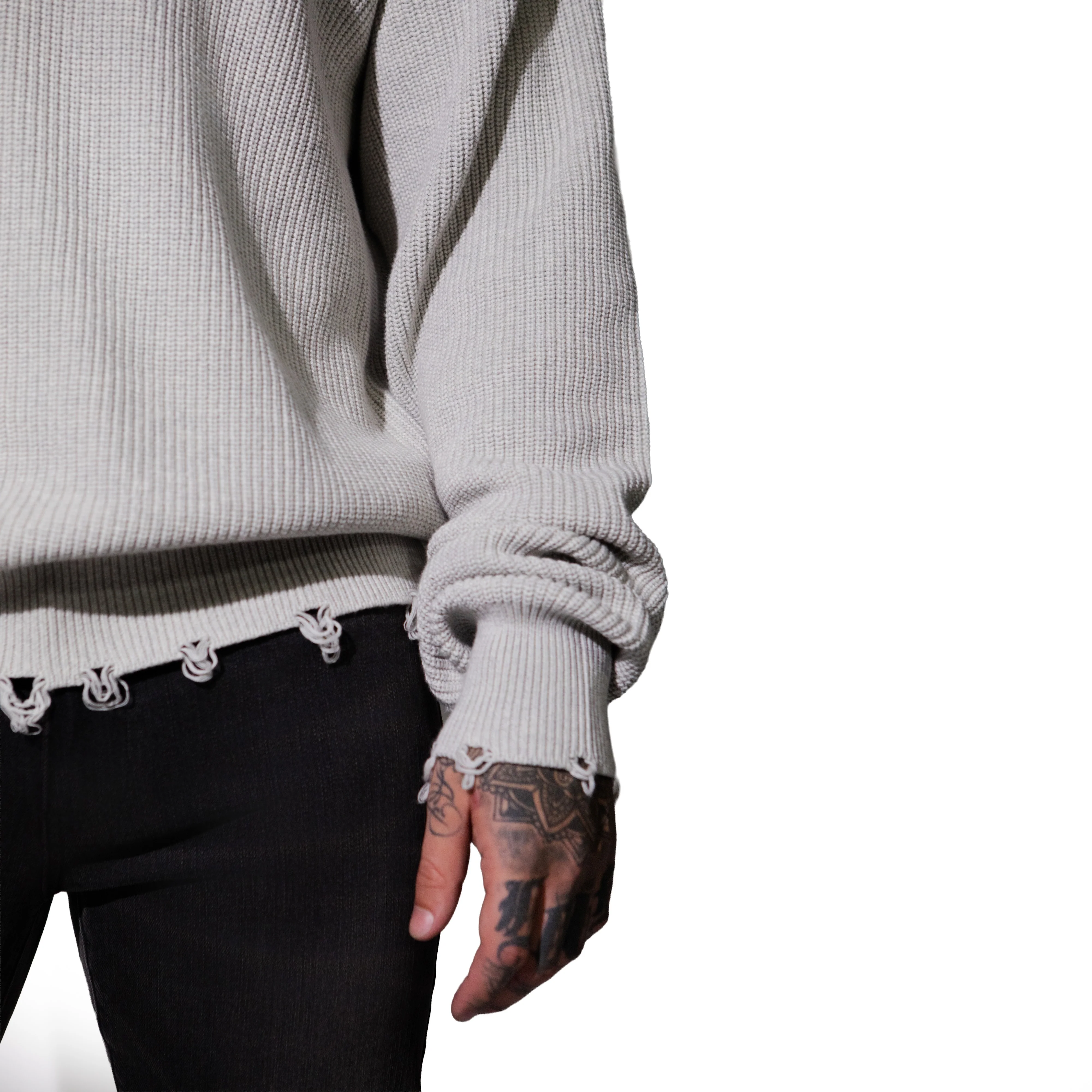 THE BEVERLY CREWNECK (GREY) - Image 5