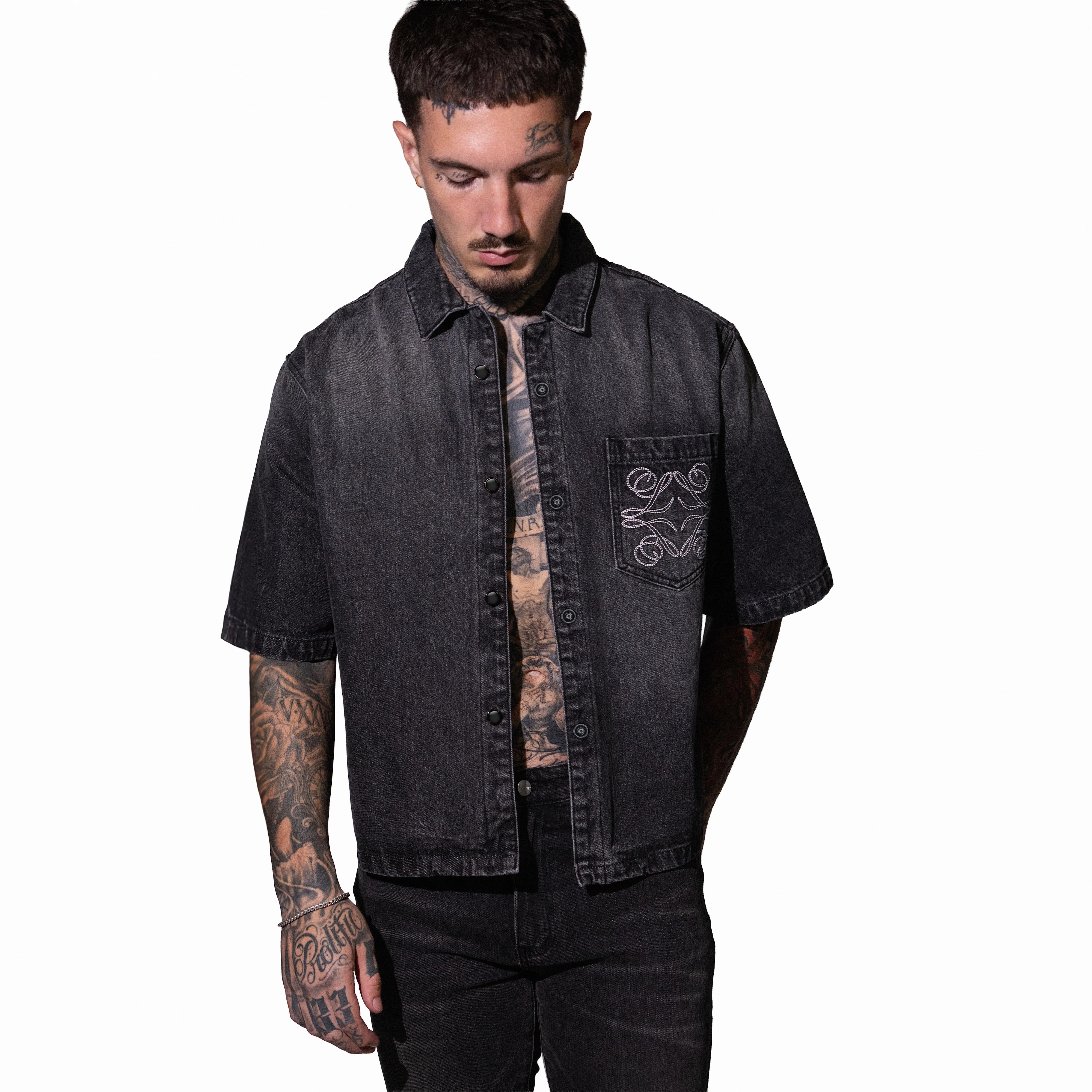 THE NOIR DENIM TOP - Image 4