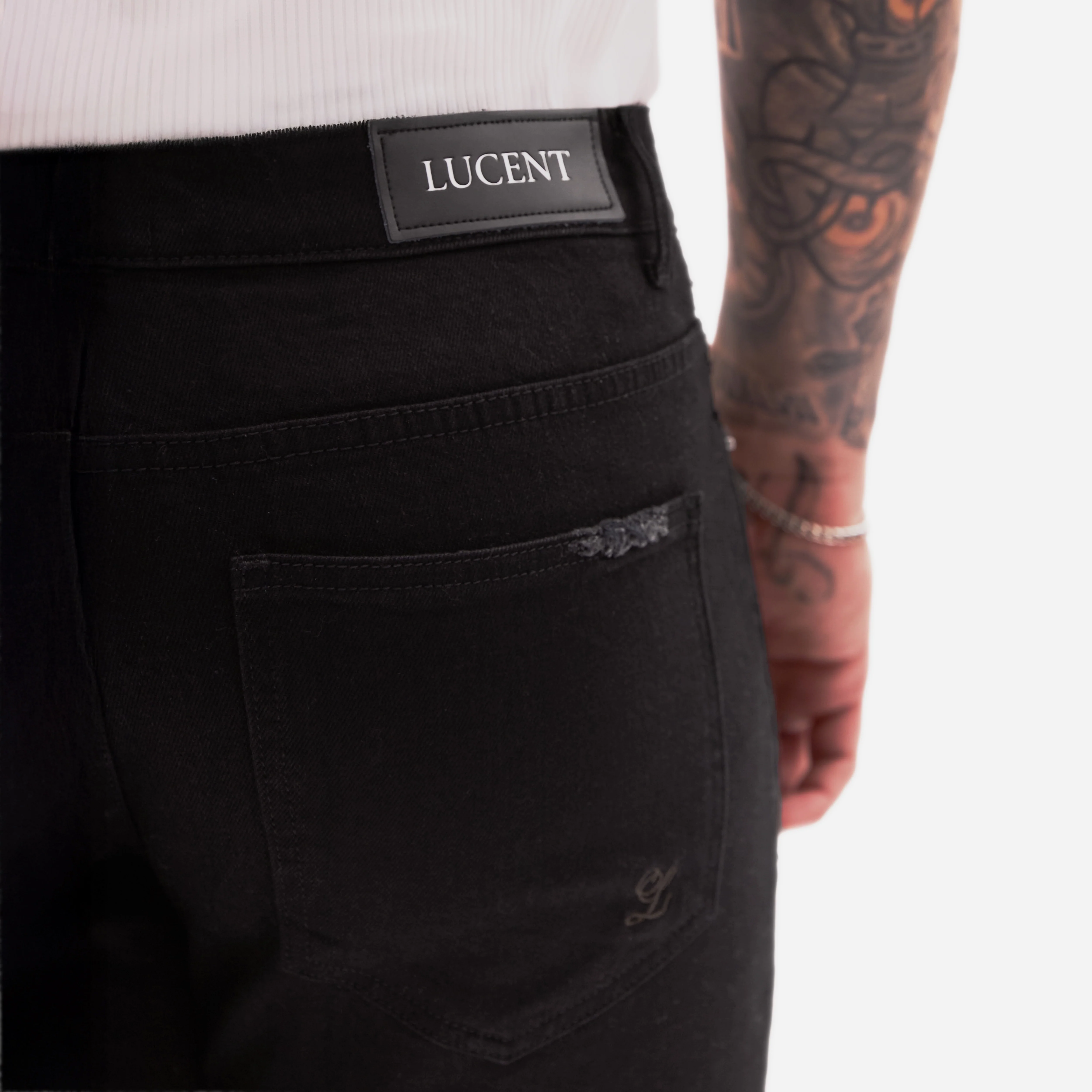 THE OBSIDIAN SLIM DENIM (BLACK) - Image 7